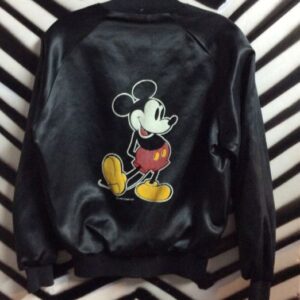 Photo detail:MICKEY MOUSE CHALKLINE SATIN BASEBALL STYLE JACKET