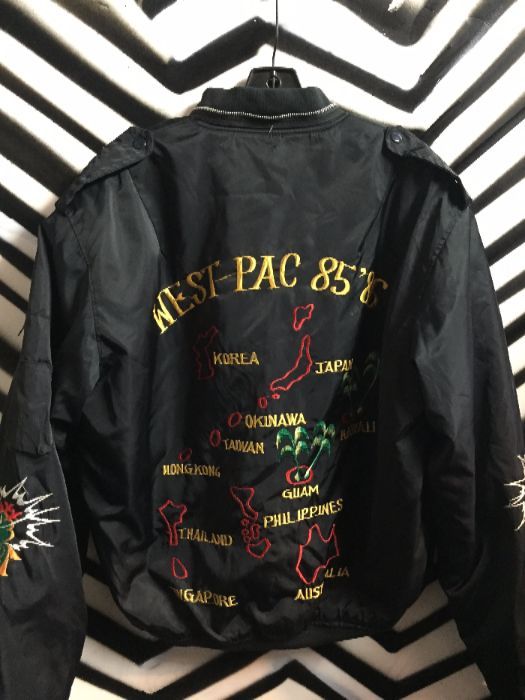 product details: WEST PAC 85-86 NYLON BOMBER JACKET - EMBROIDERED photo