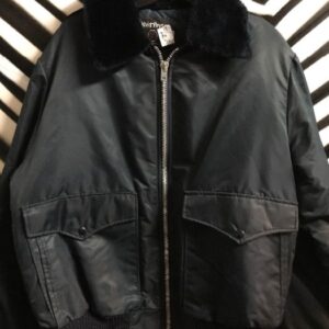 Photo detail:NYLON ZIPUP US AIR FORCE JACKET FAUX FUR COLLAR EAGLE PATCH