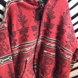 Photo detail:JACKET - BLANKET MATERIAL W/ETHNIC DESIGN