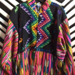 Photo detail:GUATEMALAN JACKET W/NEON TRIBAL DESIGN