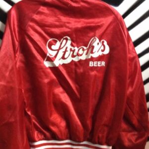 Photo detail:STROH'S BEER SATIN BASEBALL JACKET