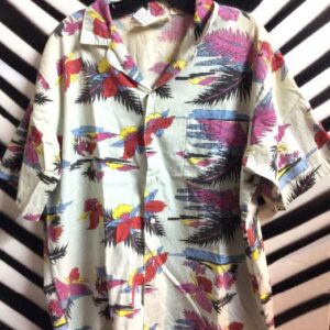 Photo detail:HAWAIIAN SHIRT W/TROPICAL FLOWER PRINT