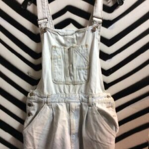 Photo detail:DENIM OVERALLS  W/POCKET FRONT - LIGHT ACID WASH