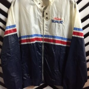 Photo detail:1960S VALVOLINE RACING JACKET W/TWO-TONE & STRIPES DESIGN