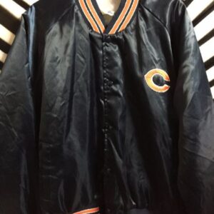 Photo detail:CHICAGO BEARS SATIN BASEBALL STYLE JACKET