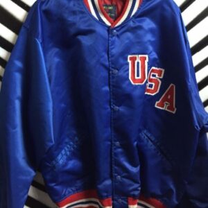 Photo detail:USA SATIN BASEBALL STYLE JACKET