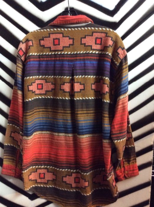 LS BD FULLY EMBROIDERED AZTEC SHIRT 3