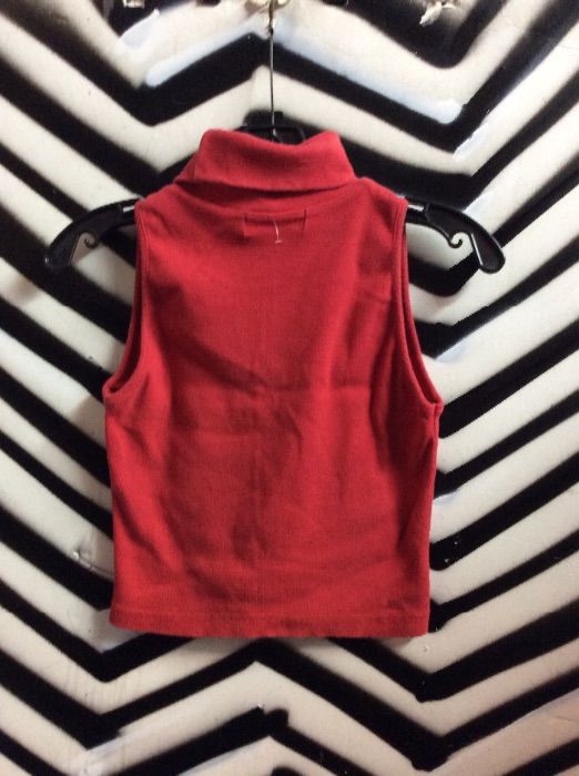 CROPPED TURTLE NECK TOP RIBBED COTTON 3