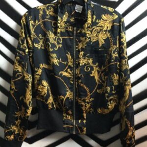 Photo detail:1980S BOMBER JACKET W/BAROQUE PRINT - SMALL FIT