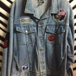 Photo detail:DENIM JACKET W/PATCHES - OVERSIZED