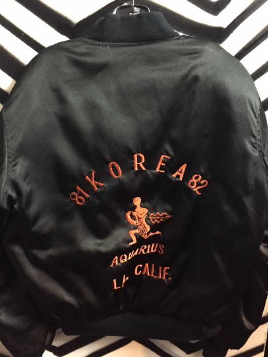 Silk Bomber Souvenir Korea Aquarius jacket 2
