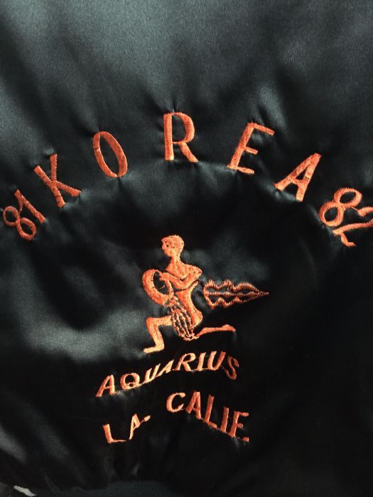 Silk Bomber Souvenir Korea Aquarius jacket 4