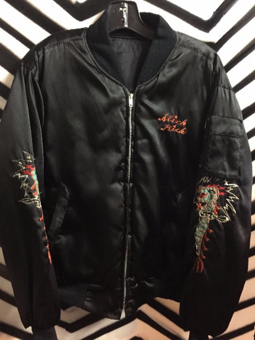 Silk Bomber Souvenir Korea Aquarius jacket 1