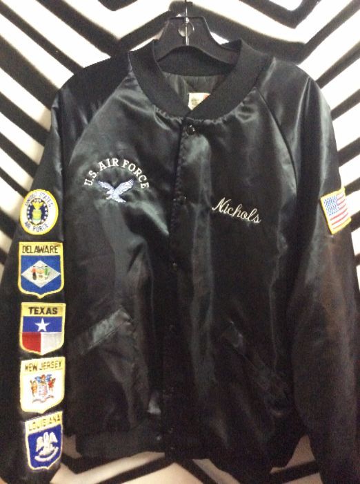 US Airforce Bomber jacket with patches 1
