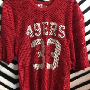 Photo detail:49ERS RAWLINGS FOOTBALL JERSEY #33 W/NET FABRIC