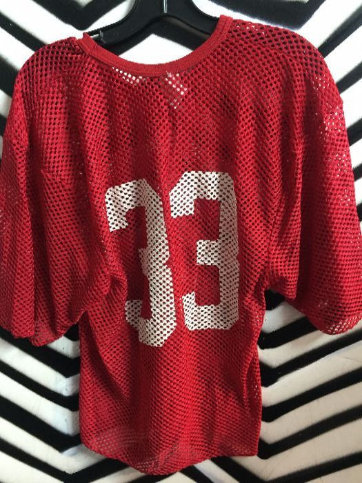 49ers Rawlings Football Jersey #33 W/net Fabric | Boardwalk Vintage