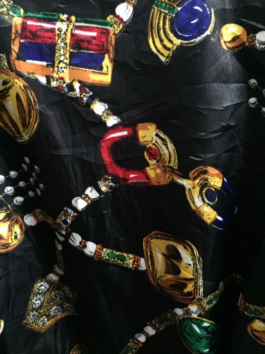 Black pearls and gems baroque bomber jacket 3