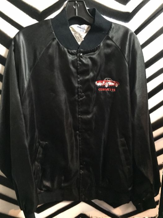 product details: CLASSIC SATIN CORVETTE JACKET  W/EMBROIDERY photo