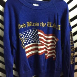 Photo detail:GOD BLESS USA PULLOVER SWEATSHIRT