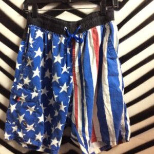 Photo detail:SWIM TRUNKS/SHORTS W/AMERICAN FLAG DESIGN