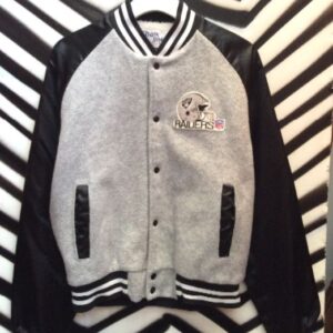 Photo detail:RAIDERS CHALK-LINE VARSITY STYLE JACKET