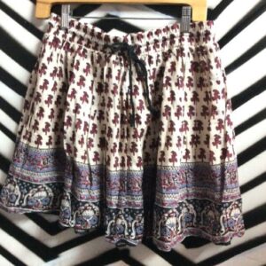 Photo detail:INDIA COTTON MINI SKIRT RED