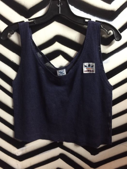 product details: 1970S ADIDAS MESH TANK TOP - CROPPED photo