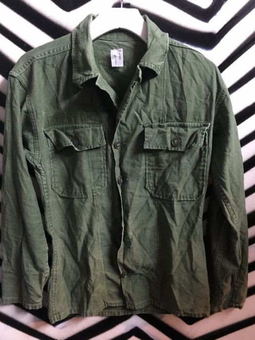 LS BD MILITARY SHIRT SMALL FIT as-is 1