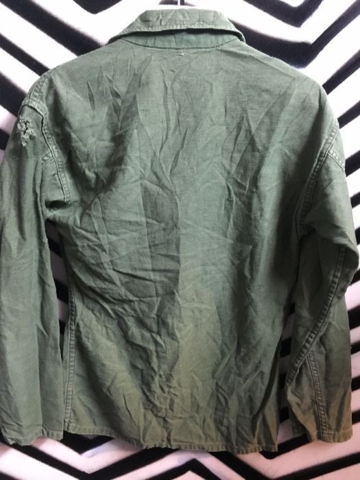 LS BD MILITARY SHIRT SMALL FIT as-is 2