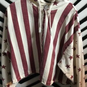 Photo detail:CROPPED & HOODED STARS & STRIPES COTTON