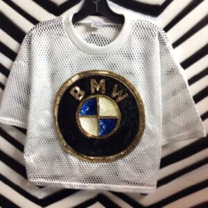 Photo detail:MESH TOP W/BMW SEQUIN PATCH