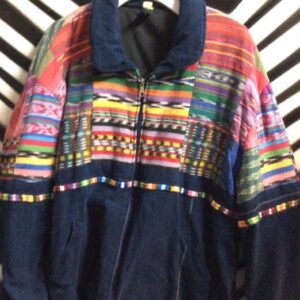 Photo detail:BOMBER JACKET - ETHNIC WOVEN FABRIC DESIGN