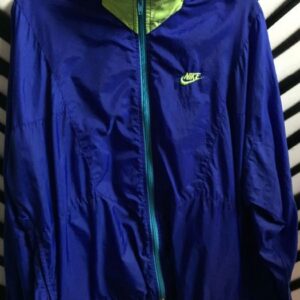 Photo detail:NIKE WINDBREAKER W/HOOD W/COLOR BLOCK DESIGN - DAY-GLOW