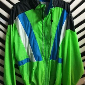 Photo detail:1980S REEBOK WINDBREAKER - NEON GREEN