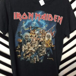 Photo detail:IRON MAIDEN T-SHIRT W/SCREEN PRINT DESIGN - SMALL FIT