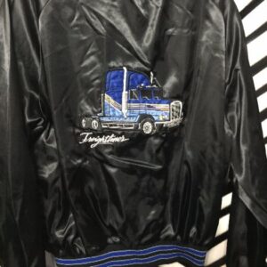 Photo detail:FREIGHTLINER SATIN TRUCKER JACKET - EMBROIDERED DESIGN