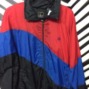 Photo detail:USA OLYMPICS WINDBREAKER - ZIP-UP W/COLOR-BLOCK DESIGN