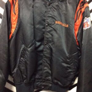 Photo detail:CINCINNATI BENGALS STARTER JACKET  W/TIGER STRIPE INSERTS