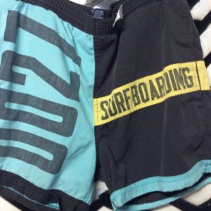 Photo detail:1980S-90S SWIM TRUNKS  W/COLOR BLOCK DESIGN - 0027/SURFBOARDING GRAPHICS