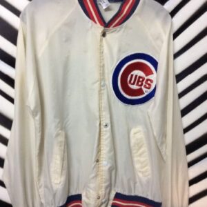 Photo detail:RETRO CHICAGO CUBS WINDBREAKER/BOMBER JACKET