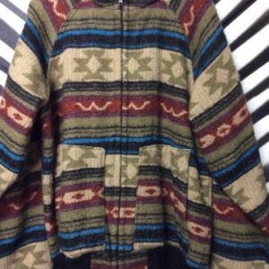 Photo detail:WOOLRICH BOMBER JACKET - ZIP-UP W/AZTEC DESIGN