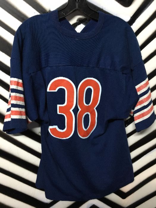 RETRO SS FOOTBALL JERSEY COTTON #38 STRIPED SLEEVES 2