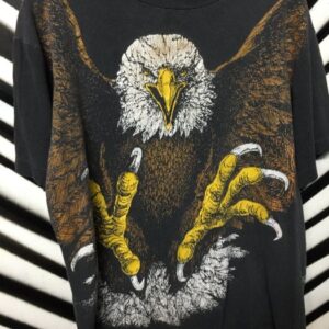 Photo detail:BALD EAGLE T-SHIRT - SOFT W/CRACKLING PRINT DESIGN