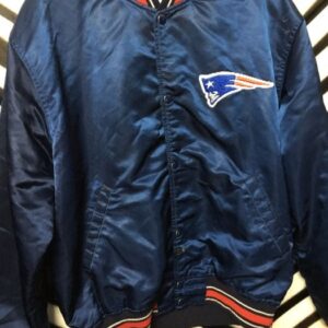 Photo detail:PATRIOTS STARTER BASEBALL STYLE JACKET W/PATCHES