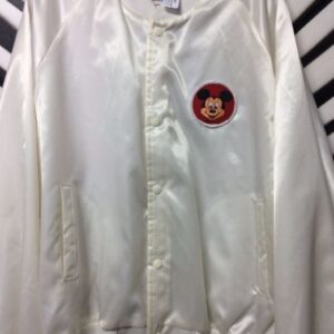 Photo detail:MICKEY MOUSE SATIN BOMBER JACKET  W/PATCH