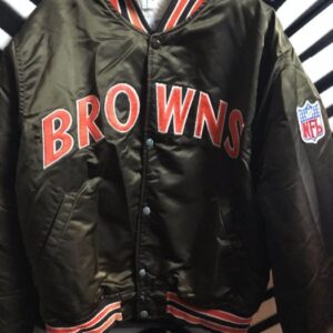 Photo detail:BROWNS STARTER SATIN BASEBALL STYLE JACKET