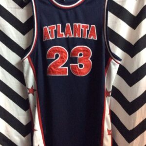 Photo detail:ATLANTA #23 BASKETBALL JERSEY W/STAR DESIGN INSERTS