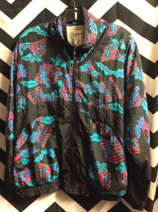 90S SAVED BY THE BELL PRINT WINDBREAKER as-is 1
