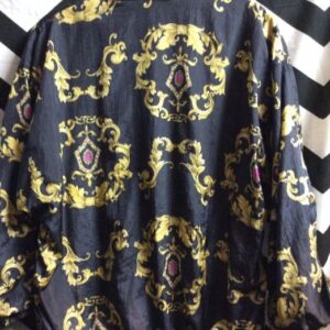 Photo detail:WINDBREAKER BOMBER JACKET W/BAROQUE PRINT DESIGN